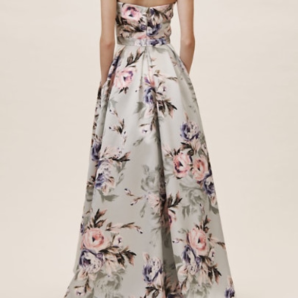 Anthropologie BHLDN Floral Strapless Dulcie Dress - Picture 3 of 4